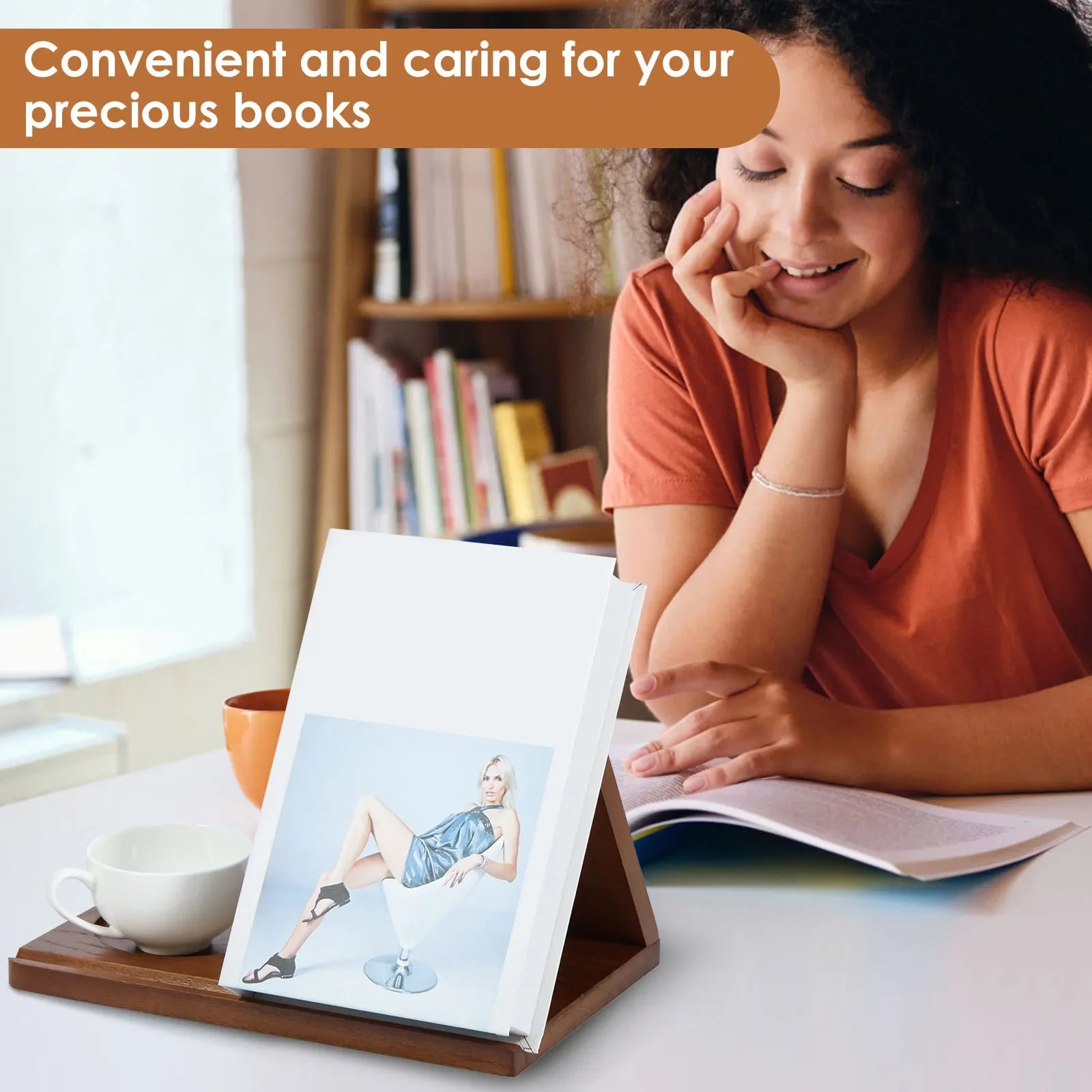 Triangle Wooden Bookshelf - Handmade